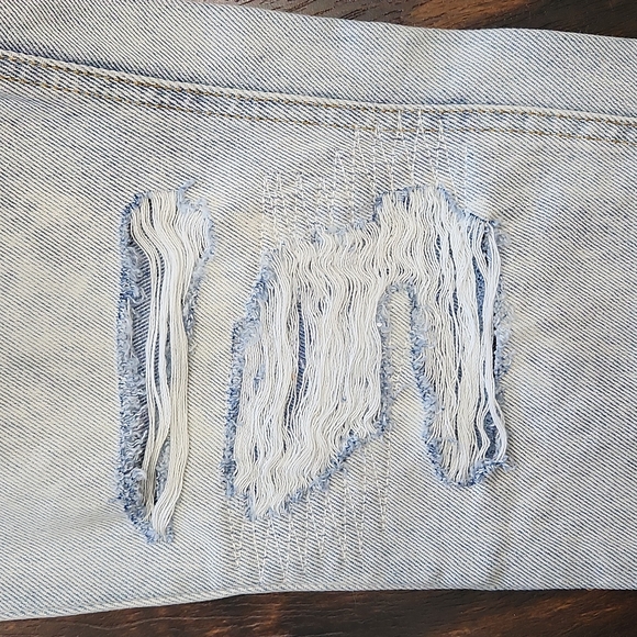nwd BDG slim straight jeans 27 urban outfitters bleached + distressed denim new - Picture 2 of 7